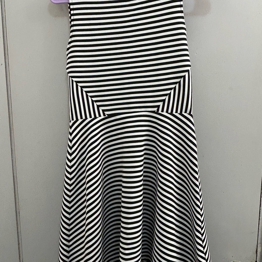 Striped Black and White Dress